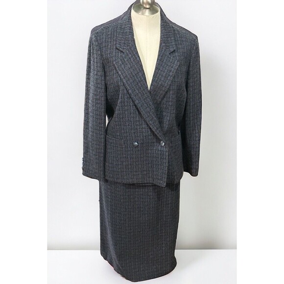 Vintage Kirkland Hall Women’s Skirt Suit 100% Wool‎ Union USA Size 10 EUC - Picture 1 of 6